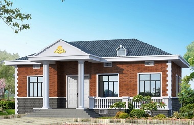 一层经济实用的自建房屋设计图，造价20万，户型合理