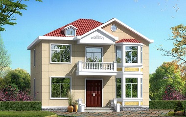 13*12m二层小户型自建房屋设计图，房间数量较多